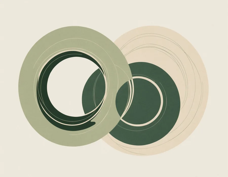 Circular habit loop diagram showing daily check-in cycle